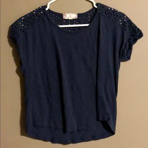 Navy Blue Crop top